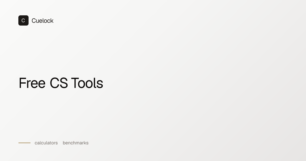 Free CS Tools | Cuelock